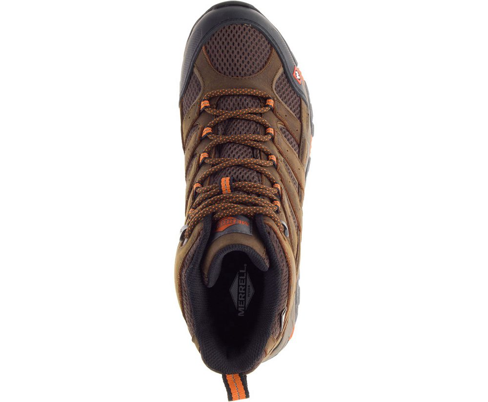 Merrell Boots Brown - Moab Vertex Mid Waterproof SR - Mens 37ENRCLVP